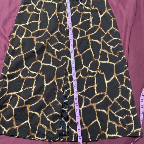 Dolce & Gabbana Animal Giraffe Print Skirt Vintage Size M, Italian 42, US6 - Picture 10 of 13